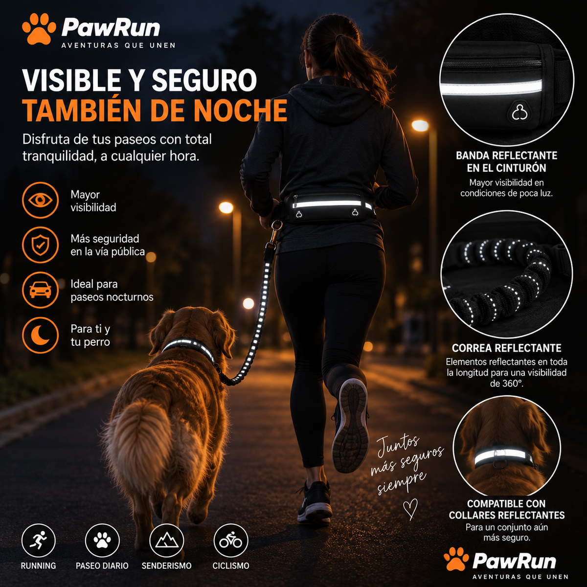 Correa Manos Libres para Perros | PawRun