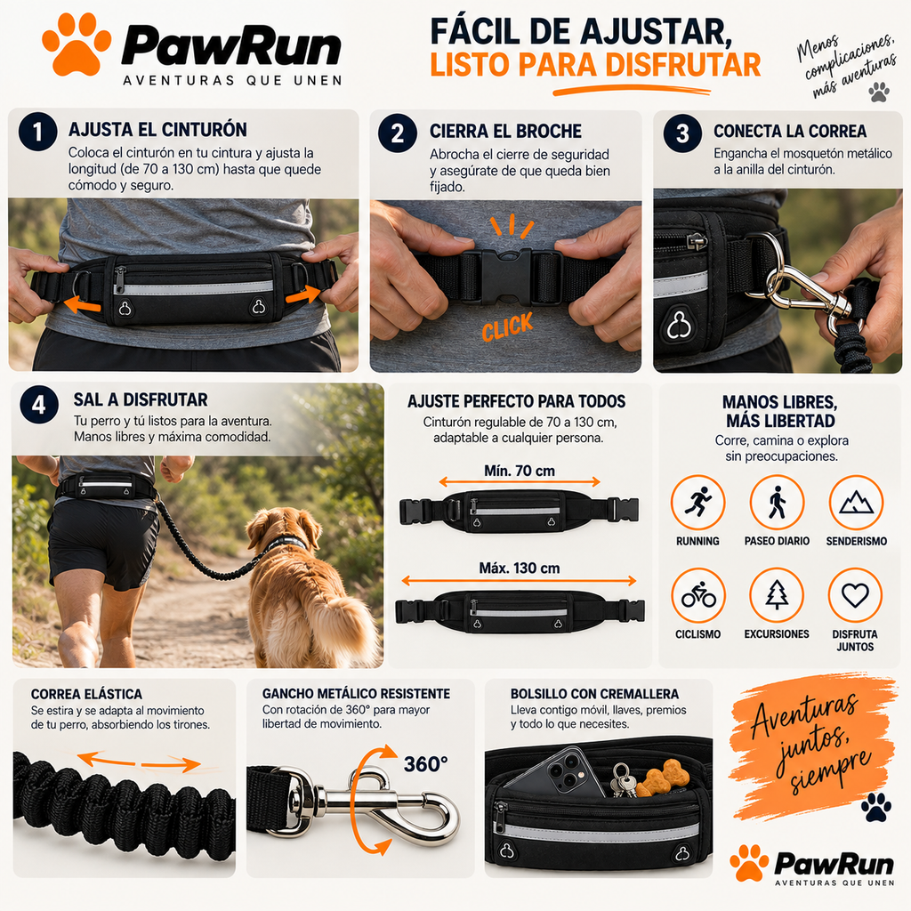 Correa Manos Libres para Perros | PawRun